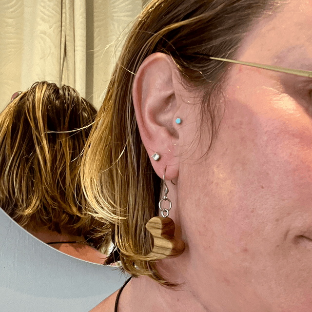 Boucle d’oreille cœur 