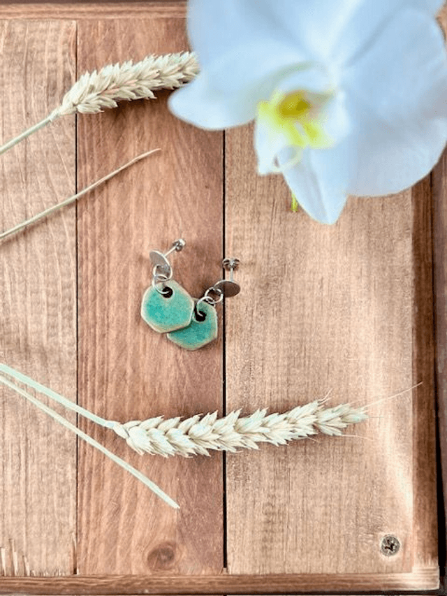 Boucles 'L'Éclat Turquoise'